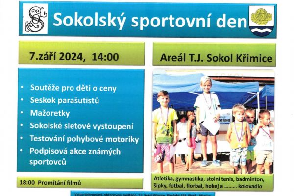 Sokolský sportovní den v Křimicích
