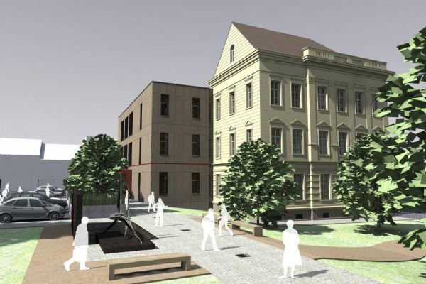 Rekonstrukce bývalé školy v Plzni - nové sídlo samosprávy a kulturní centrum