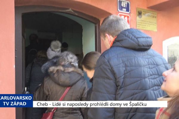 Cheb: Lidé si naposledy prohlédli domy ve Špalíčku (TV Západ)
