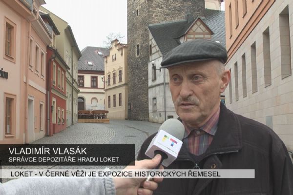 Loket: V Černé věži je expozice historických řemesel (TV Západ)