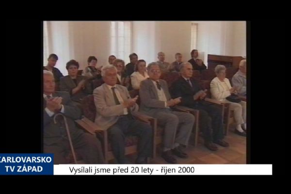 2000 – Cheb: Starosta ocenil bývalé politické vězně (TV Západ)