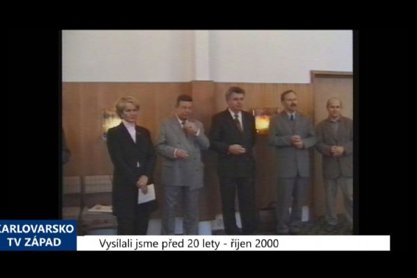 2000 – Františkovy Lázně: Na stavbě domova pro seniory se budou podílet samaritáni (TV Západ)