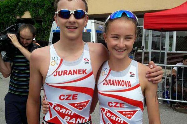 Brno, Karlovarský kraj: První zlaté medaile získali na olympiádě dětí a mládeže Heidi Juránková a Lukáš Juránek