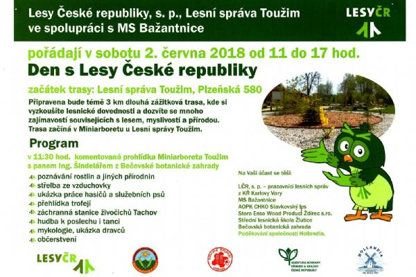 Toužim: V sobotu se koná Den s Lesy České republiky