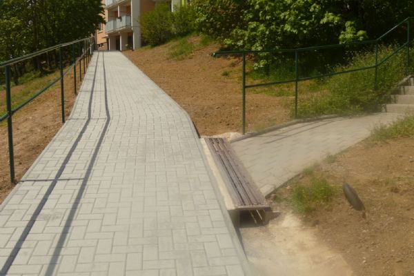 Třebíč má opravené chodníky v ulicích Novodvorská a Brněnská
