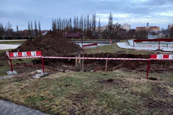 Cyklisté pozor, vodárna bude pracovat ve Škoda sport parku