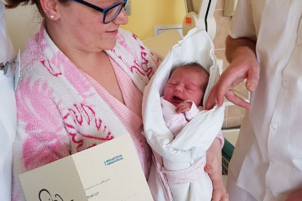Mulačova nemocnice přivítala 600. narozené miminko