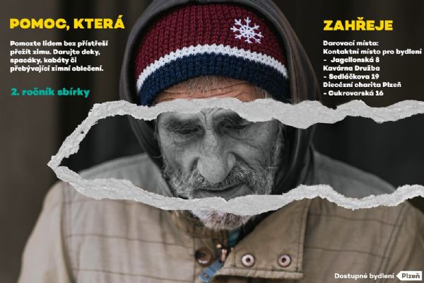 Plzeň opět vyhlásila sbírku Pomoc, která zahřeje. Podpoří i zimní opatření pro bezdomovce