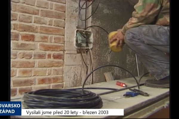 2003 – Cheb: Na půjčky na bydlení půjde 10 milionů korun (TV Západ)