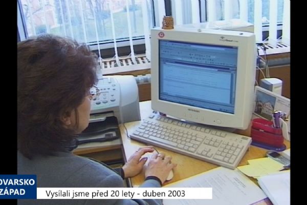 2003 – Sokolov: Pohledávky města klesly o 13 % (TV Západ)