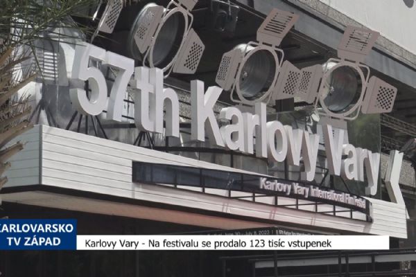 Karlovy Vary: Na festivalu se prodalo 123 tisíc vstupenek (TV Západ)
