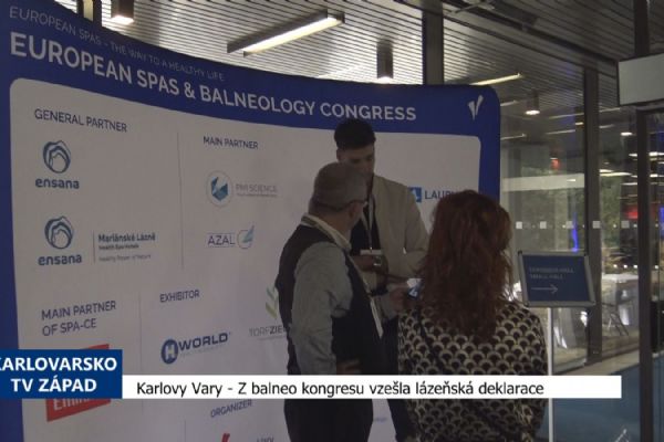 Karlovy Vary: Z balneo kongresu vzešla lázeňská deklarace (TV Západ)