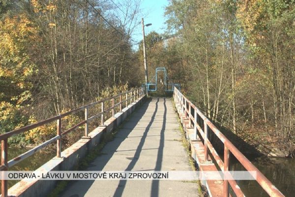 Odrava: Lávku v Mostově chce kraj opravit (TV Západ)