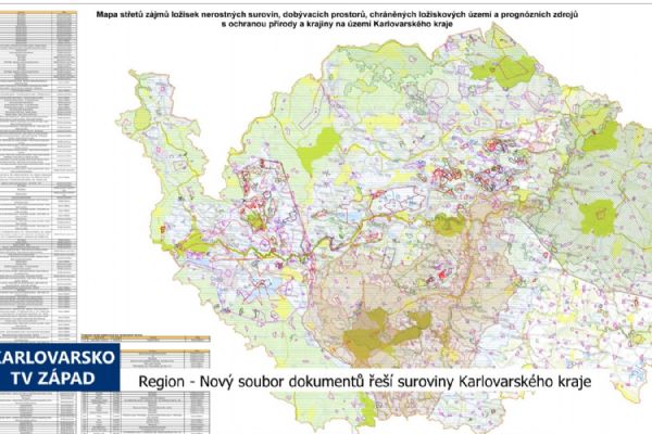 Region: Nový soubor dokumentů řeší suroviny Karlovarského kraje (TV Západ)