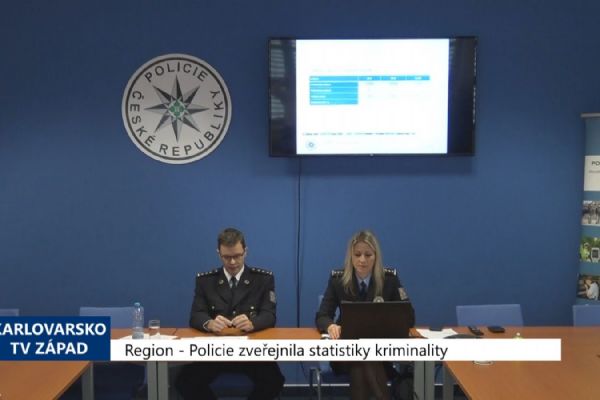 Region: Policie zveřejnila statistiky kriminality (TV Západ)