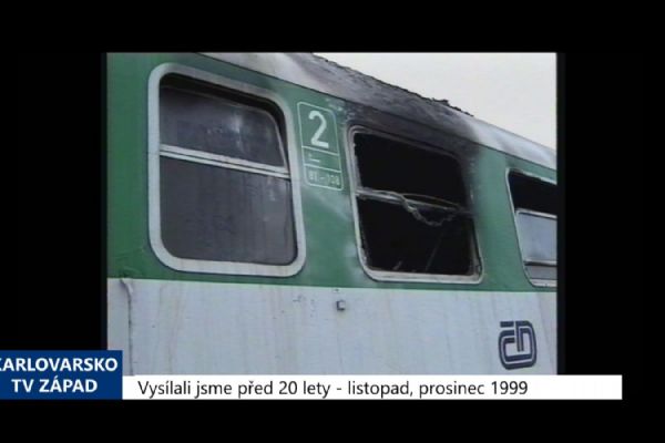 1999 – Františkovy Lázně: Odstavený vagón nejspíše zapálil bezdomovec (TV Západ)