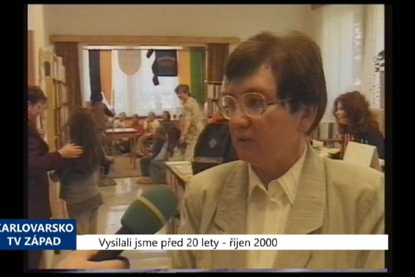 2000 – Cheb: Během Týdne knihoven jste mohli Pověsit starosti na kolík (TV Západ)
