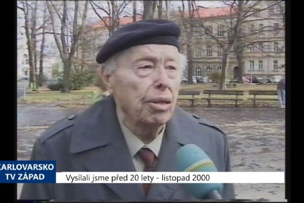 2000 – Cheb: Den veteránů připomíná konec 1. sv. války (TV Západ)