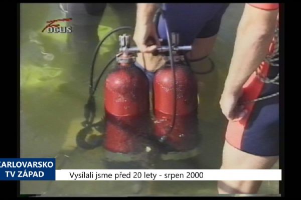 2000 – Cheb: Dětští vodní záchranáři čistili dno Jesenické přehrady (TV Západ)