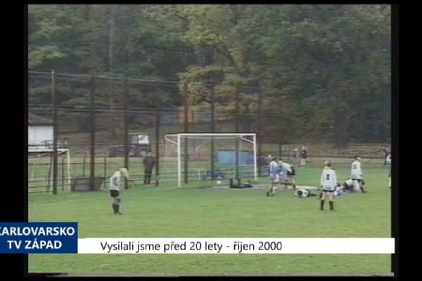 2000 – Cheb: Domácí fotbalistky zvítězily s čistým kontem (TV Západ) 