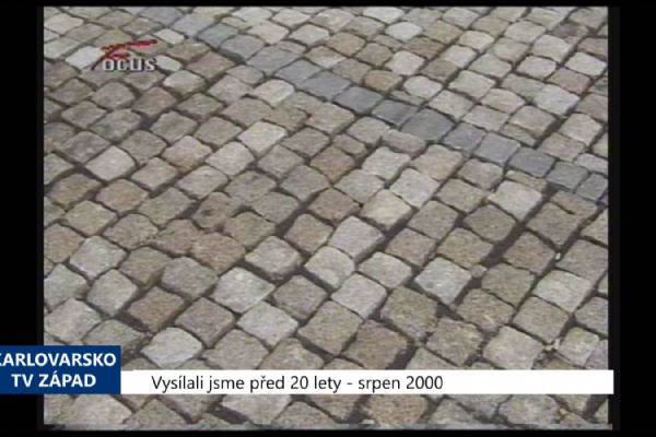 2000 – Cheb: Rekonstrukce Školní ulice vyšla na 3,6 milionu (TV Západ)