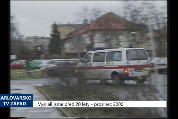 2000 – Cheb: Zadlužené nemocnici pomůže Ministerstvo zdravotnictví (TV Západ)