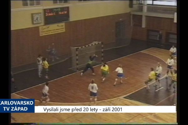 2001 – Cheb: Házenkářky porazily Slavii VŠ Plzeň 27:21 (TV Západ)