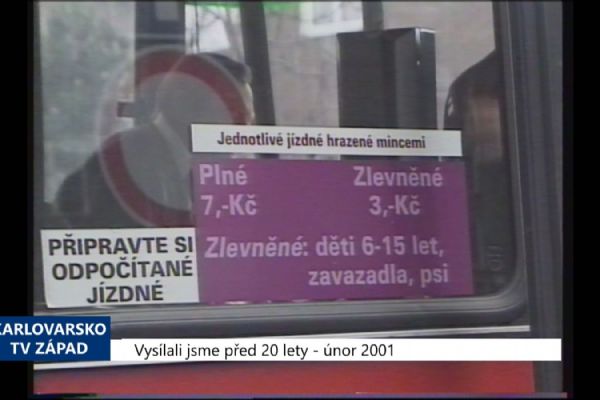 2001 – Sokolov: ČSAD požádala radnici o příspěvek (TV Západ)