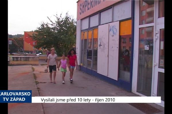 2010 – Cheb: Bývalé nákupní centrum na Skalce je stále uzavřené (4184) (TV Západ)