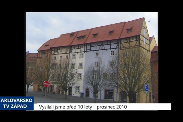 2010 – Cheb: Pravá část Špalíčku dostala nový kabát (4228) (TV Západ)