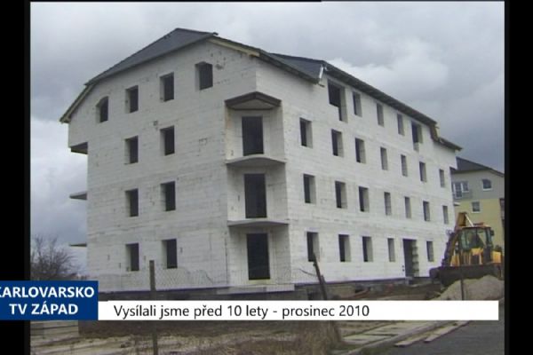 2010 – Sokolov: Dotace na dokončenou bytovou jednotku končí (4252) (TV Západ)