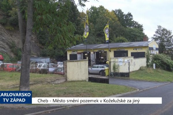 Cheb: Město smění pozemek v Koželužské za jiný (TV Západ)