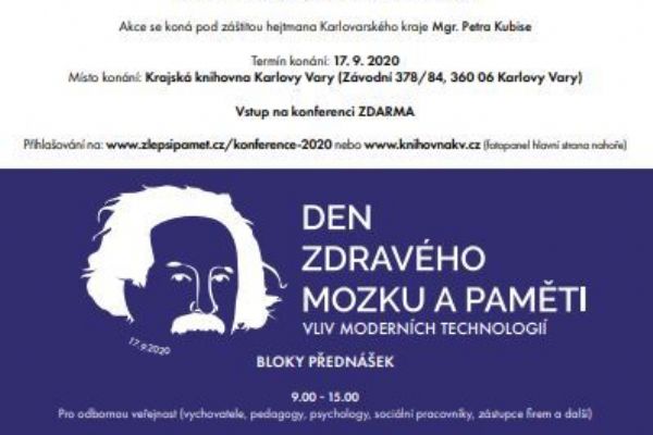 Karlovy Vary: Konference Den zdravého mozku a paměti - vliv moderních technologií