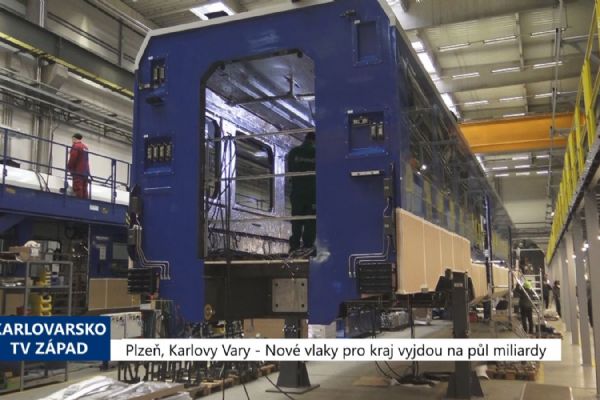 Plzeň, Karlovy Vary: Nové vlaky pro kraj vyjdou na půl miliardy (TV Západ)