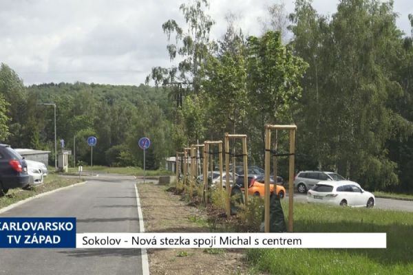 Sokolov: Nová cyklostezka spojila Michal s centrem (TV Západ)