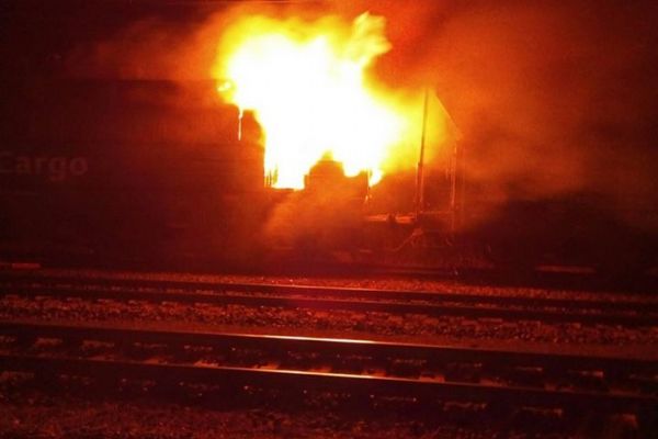 Svatava: Hasiči likvidovali požár lokomotivy