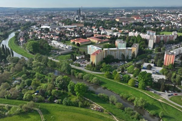 Olomouc vypsala krajinářskou soutěž na severní část protipovodňové ochrany města