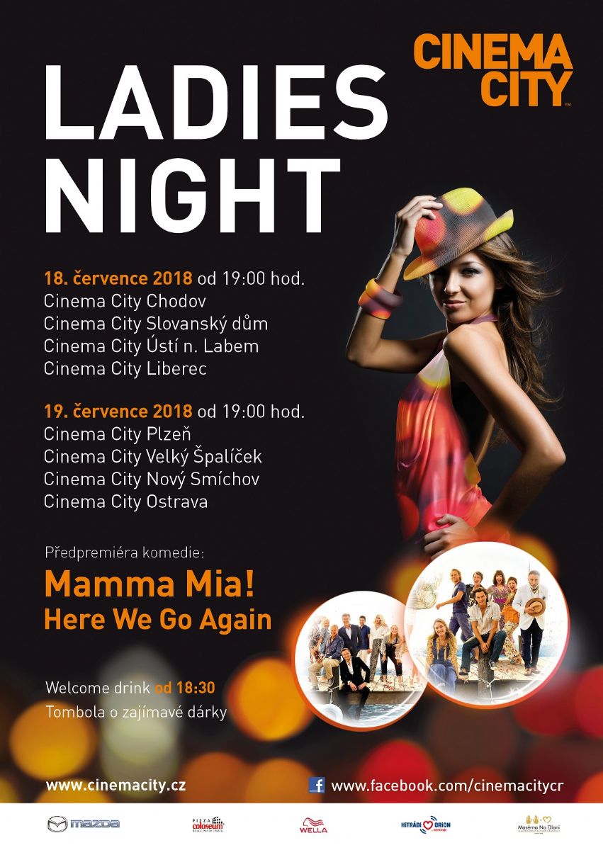 Ladies Night v Cinema City Plzeň zve na pokračování trháku Mamma Mia