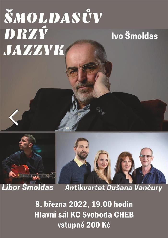 Cheb: Ivo Šmoldas v KC Svoboda
