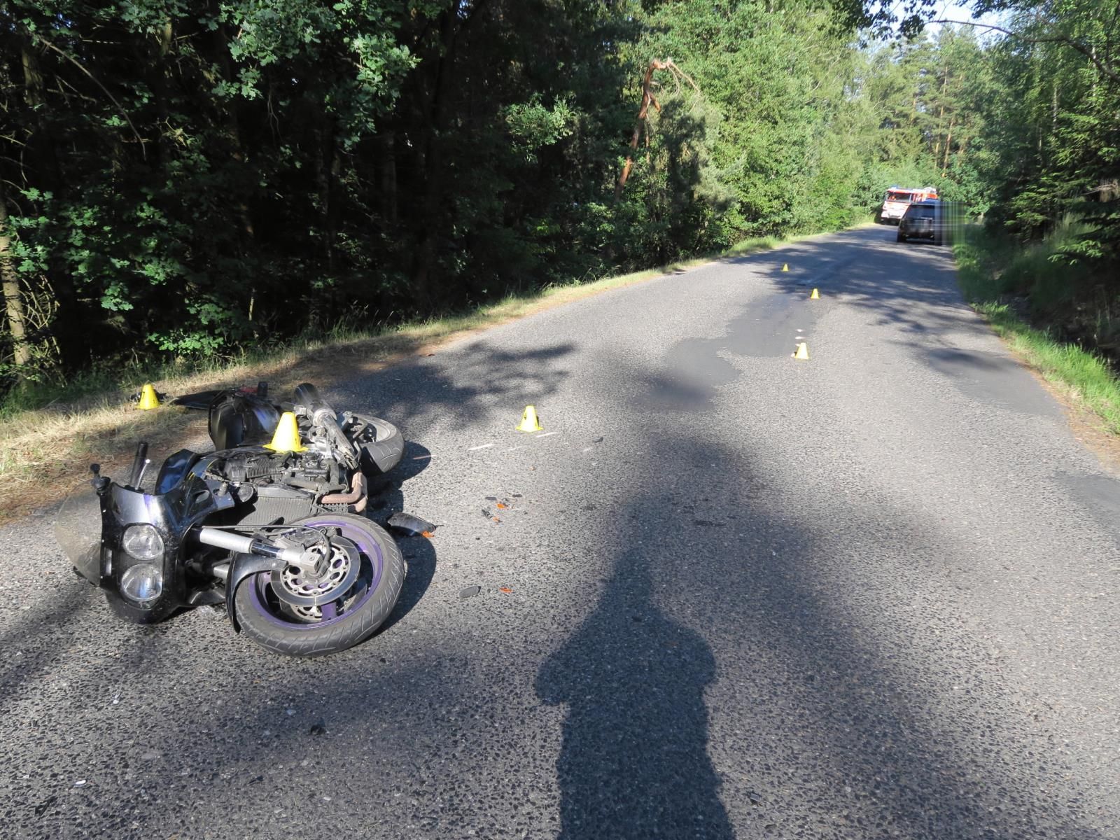 Vřesová:  Došlo k těžkému zranění motocyklisty