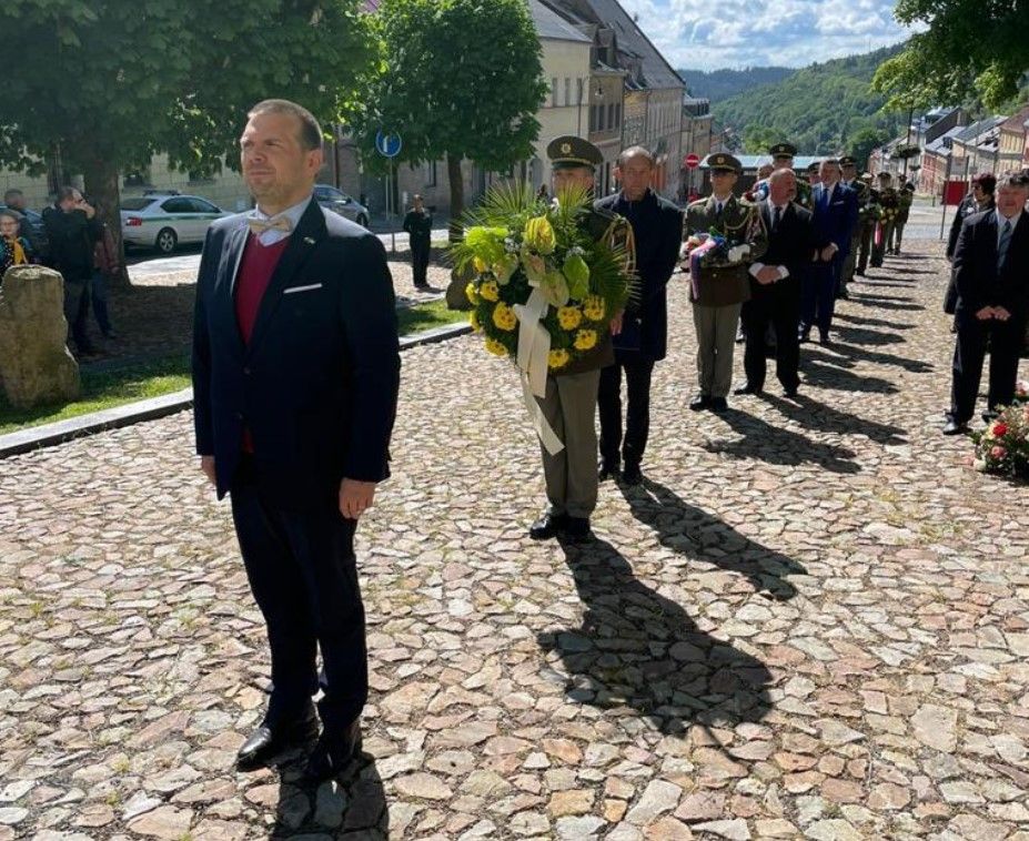 Ministr kultury Martin Baxa uctil památku politických vězňů na pietním aktu Jáchymovské peklo