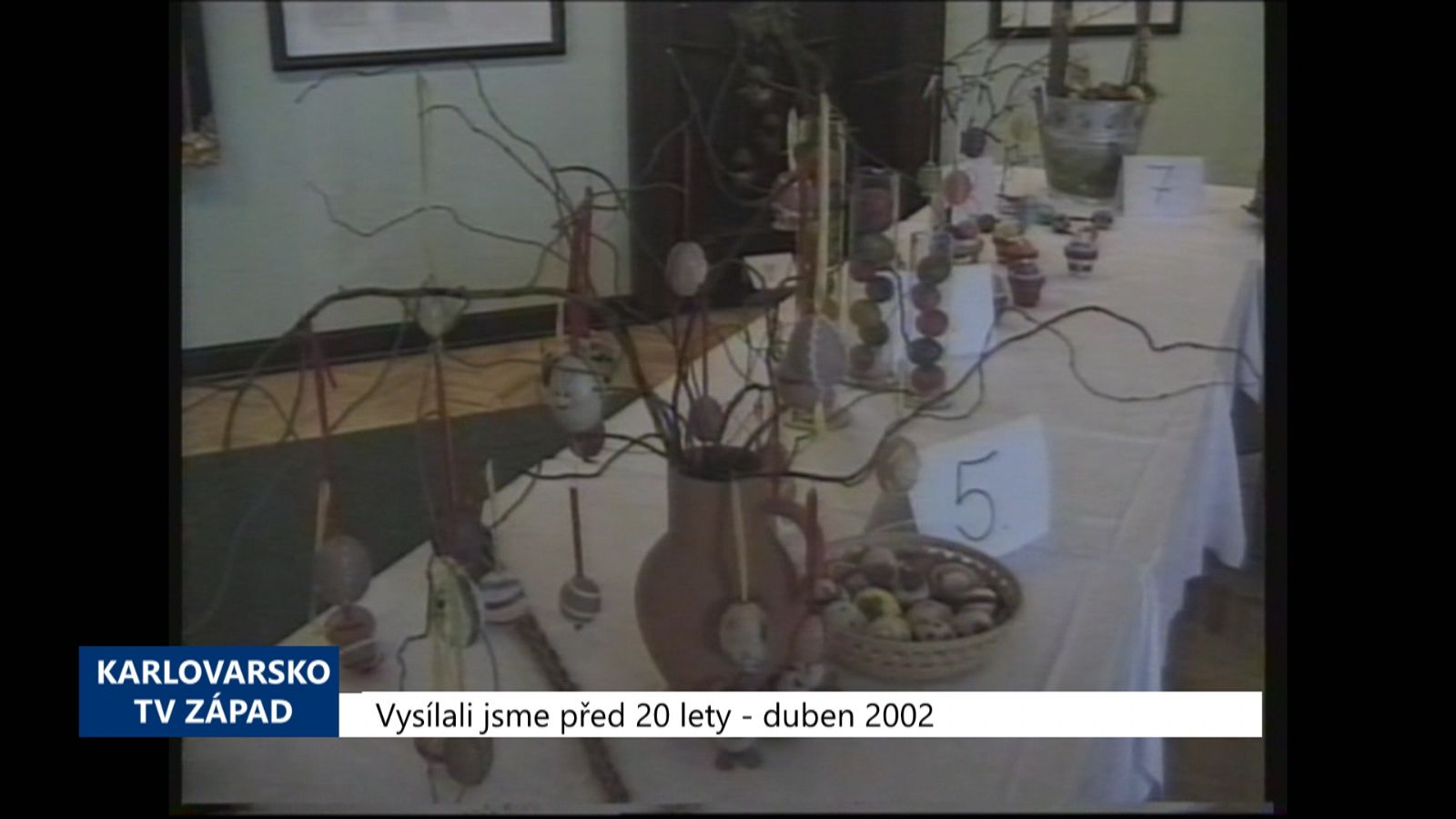 2002 – Cheb: Muzejní soutěž kraslic vyhráli osmáci z 2. ZŠ (TV Západ)