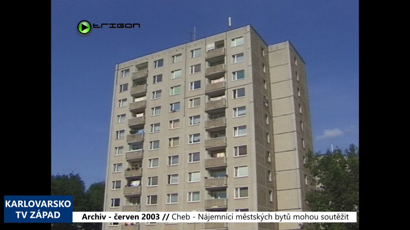 2003 – Cheb: Nájemníci městských bytů mohou soutěžit (TV Západ)