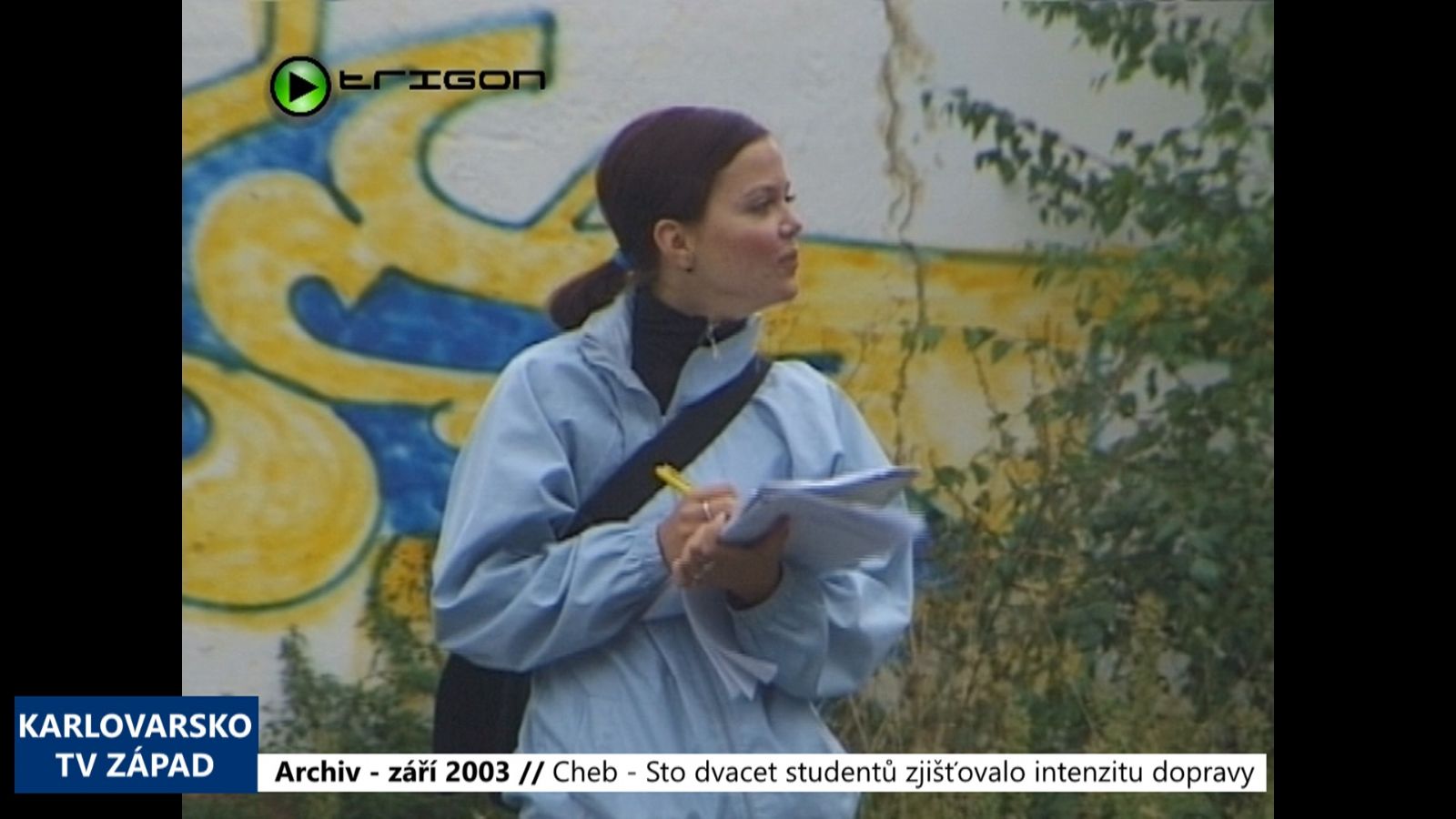 2003 – Cheb: Sto dvacet studentů zjišťovalo intenzitu dopravy (TV Západ)