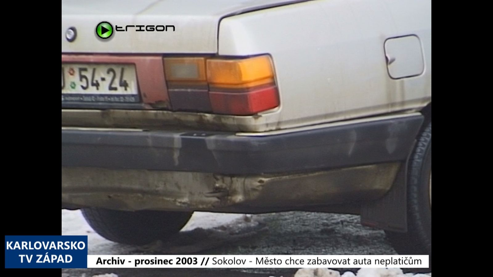 2003 – Sokolov: Město chce zabavovat auta neplatičům (TV Západ)