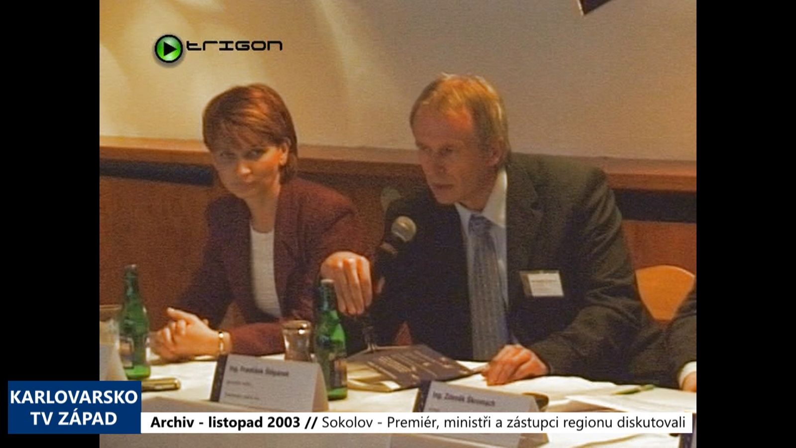 2003 – Sokolov: Premiér, ministři a zástupci regionu diskutovali (TV Západ)