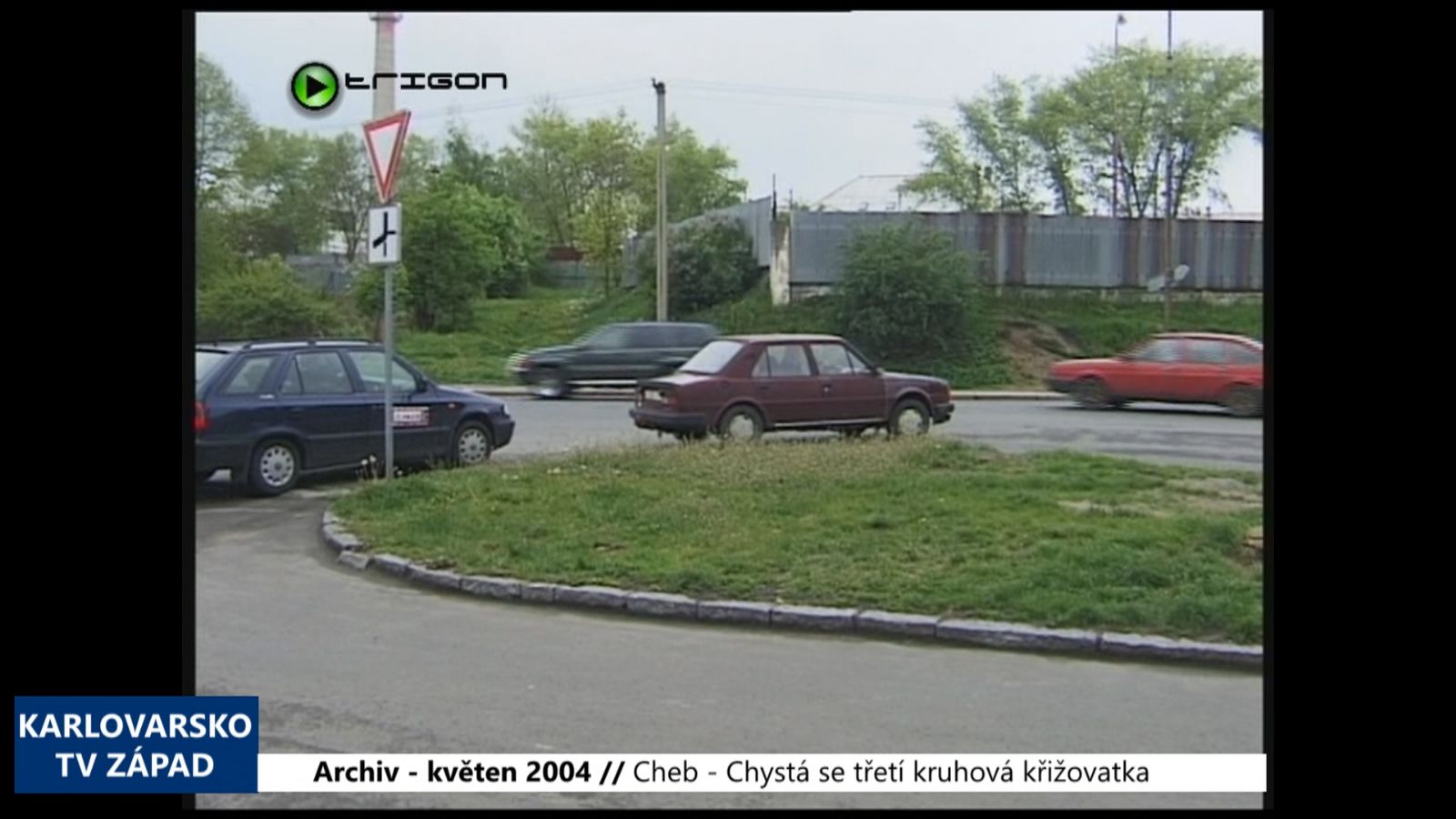 2004 – Cheb: Chystá se třetí kruhová křižovatka (TV Západ)