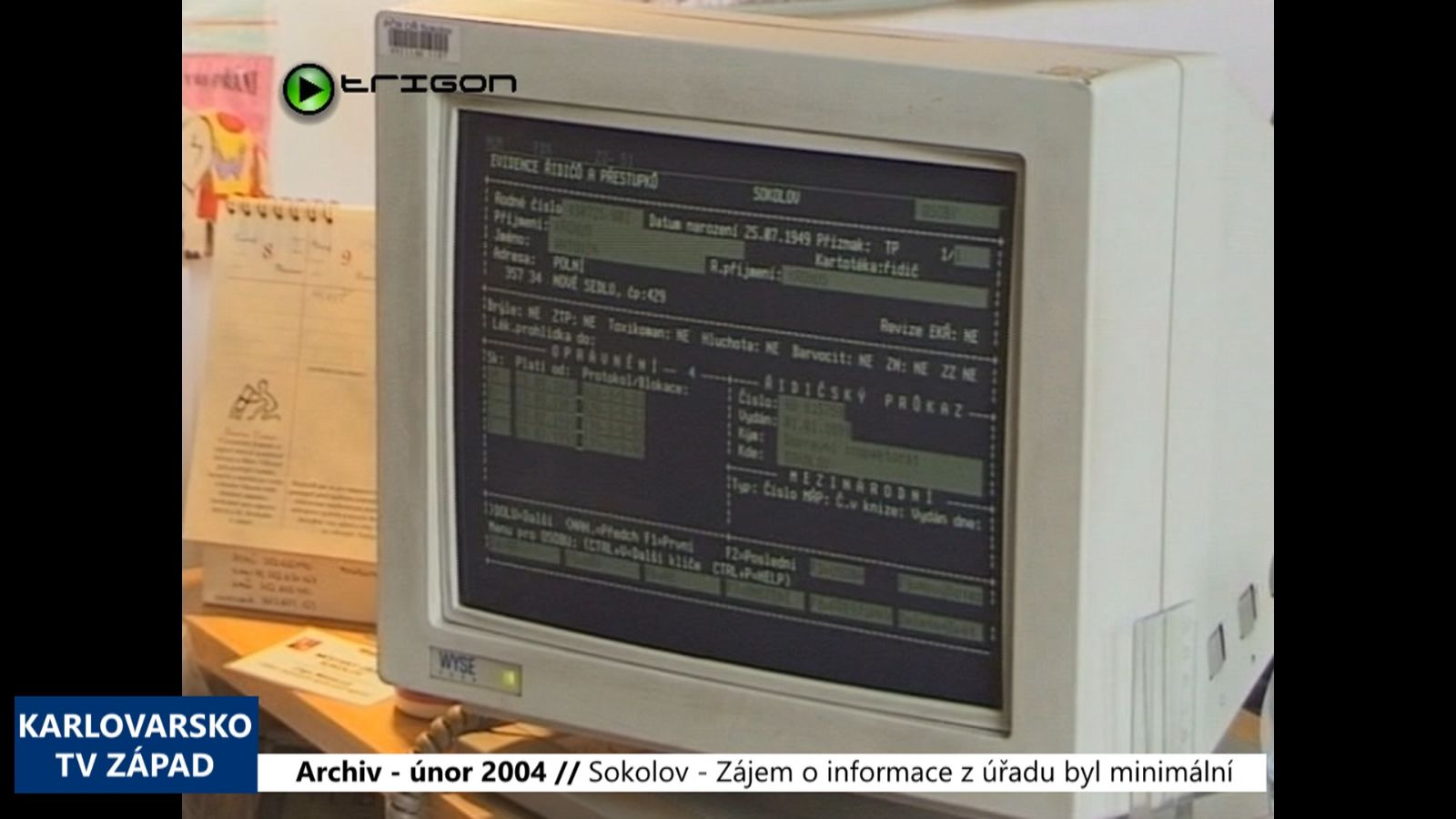 2004 – Sokolov: Zájem o informace z úřadu byl minimální (TV Západ)