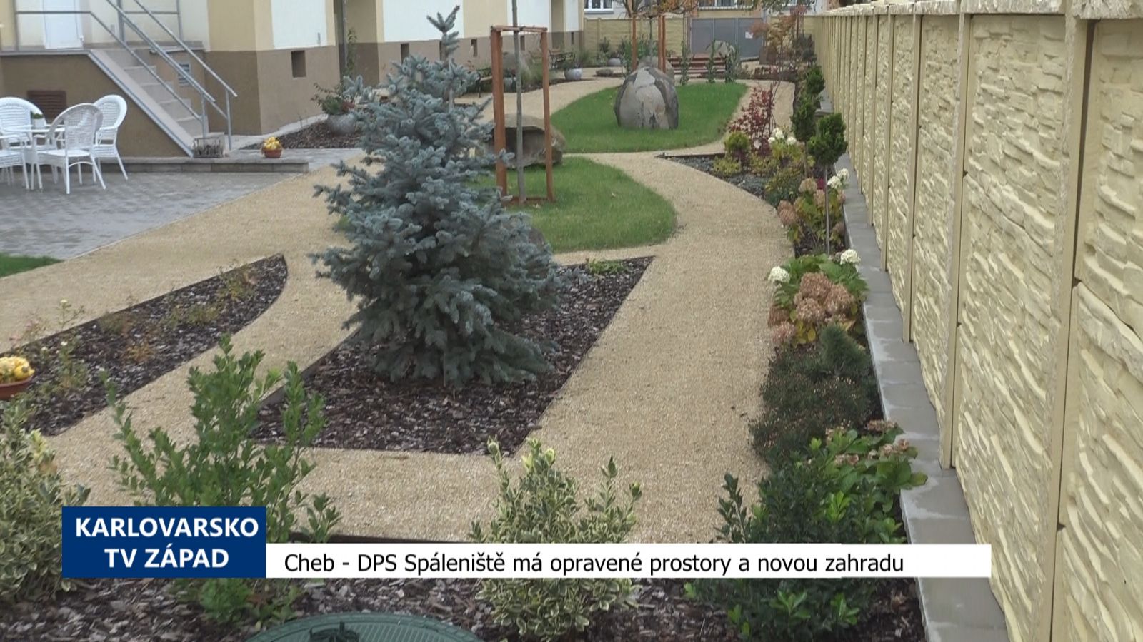 Cheb: DPS Spáleniště má opravené prostory a novou zahradu (TV Západ)