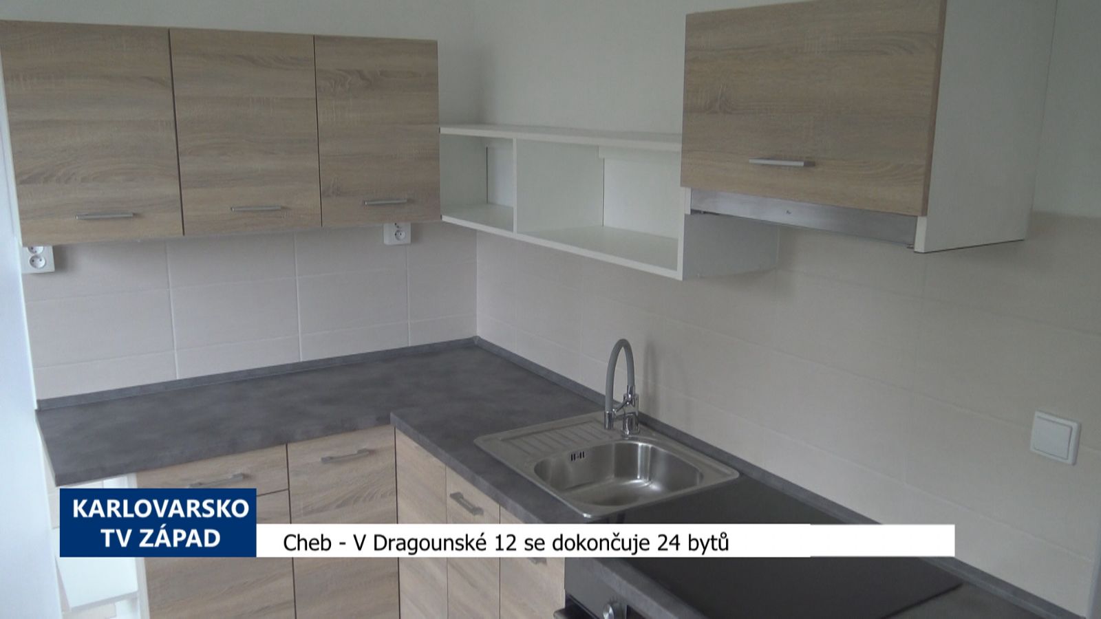 Cheb: V Dragounské 12 se dokončuje 24 bytů (TV Západ)